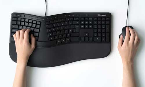 teclado ergonomico microsoft